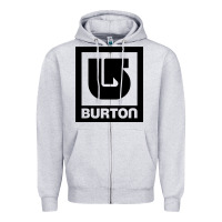 Heather Grey burton Zipper Hoodie - ArtMosaic