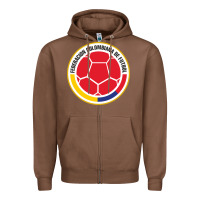 Chestnut colombia Zipper Hoodie - ArtMosaic