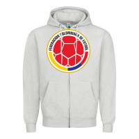 Dove Grey colombia Zipper Hoodie - ArtMosaic