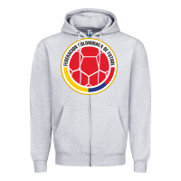 Heather Grey colombia Zipper Hoodie - ArtMosaic