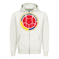 Oatmeal Heather colombia Zipper Hoodie - ArtMosaic