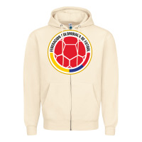 Sandshell colombia Zipper Hoodie - ArtMosaic