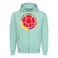 Seafoam colombia Zipper Hoodie - ArtMosaic