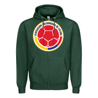 Sports Green colombia Zipper Hoodie - ArtMosaic