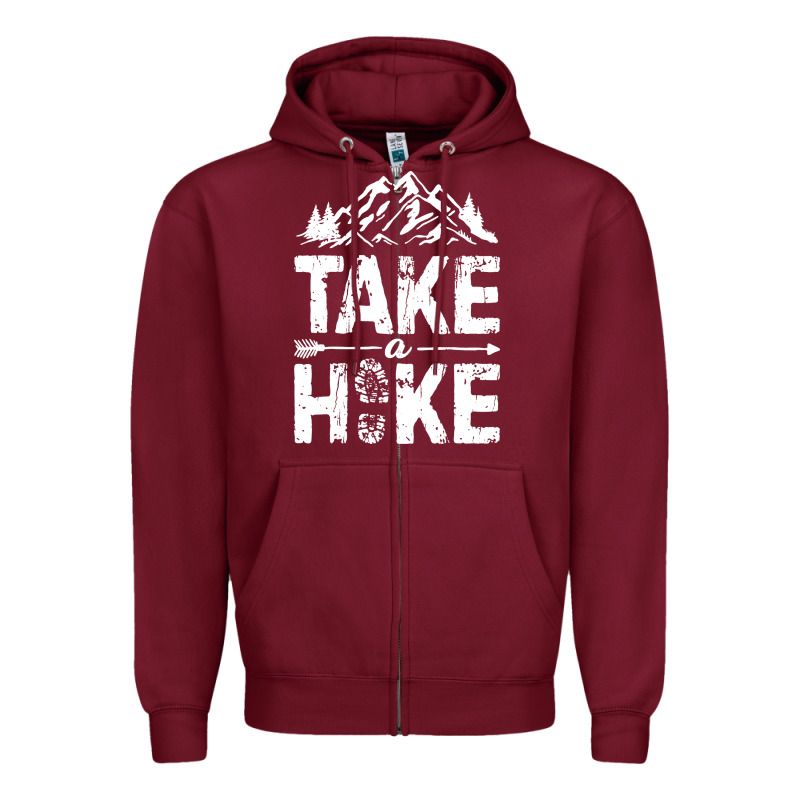 Take Hike Zipper Hoodie by ArtMosaic | Teevron