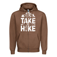 Chestnut take hike Zipper Hoodie - ArtMosaic