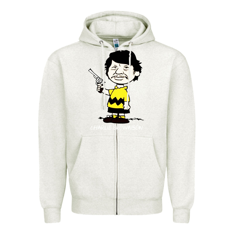 Charlie Brownson Zipper Hoodie by ArtMosaic | Teevron