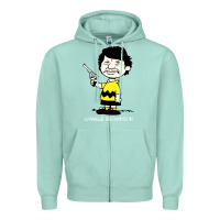 Seafoam charlie brownson Zipper Hoodie - ArtMosaic