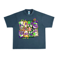 Midnight Navy king cake mardi gras Urban Heavy Tee - CowGirlArtShop