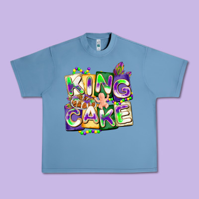 King Cake Mardi Gras Urban Heavy Tee Designed By Cowgirlartshop