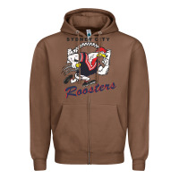 Chestnut roosters-sydney city Classic Zipper Hoodie - ArtMosaic