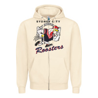 Roosters-sydney City Classic Zipper Hoodie | Teevron