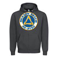 Smoke rickson gracie jiu jitsu Zipper Hoodie - ArtMosaic