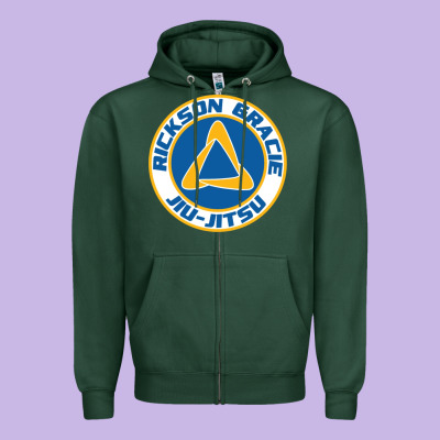 Rickson Gracie Jiu Jitsu Zipper Hoodie Designed By Artmosaic