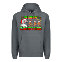 Rock Merry Christmas Premium Hoodie - CowhideDigitalArt