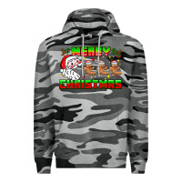 Slate Camo Merry Christmas Premium Hoodie - CowhideDigitalArt