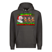Smoke Merry Christmas Premium Hoodie - CowhideDigitalArt
