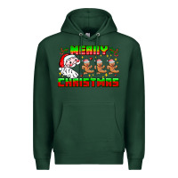 Sports Green Merry Christmas Premium Hoodie - CowhideDigitalArt