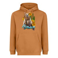 Meerkat mama bear with sunflowers and cactus Heavyweight Hoodie - Artiststas