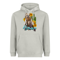 Moon Dust mama bear with sunflowers and cactus Heavyweight Hoodie - Artiststas