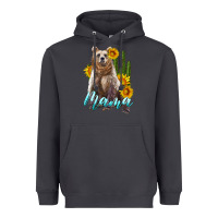 Smoke mama bear with sunflowers and cactus Heavyweight Hoodie - Artiststas