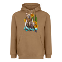 Toasted Coconut mama bear with sunflowers and cactus Heavyweight Hoodie - Artiststas