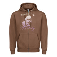 Chestnut Hard Times Daddy Zipper Hoodie - trangStudio