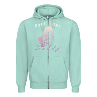 Seafoam Hard Times Daddy Zipper Hoodie - trangStudio