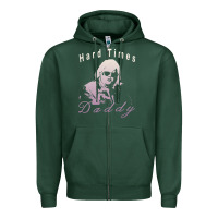 Sports Green Hard Times Daddy Zipper Hoodie - trangStudio