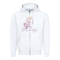 White Hard Times Daddy Zipper Hoodie - trangStudio