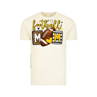 Vintage Arctic Football mom yellow team color Vintage Tee - HowdyJamesFarm