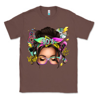 Chestnut 90s messy bun Classic Tee - texasbilliewilder