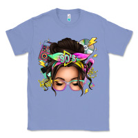 Colony Blue 90s messy bun Classic Tee - texasbilliewilder