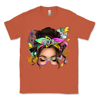 Copper 90s messy bun Classic Tee - texasbilliewilder