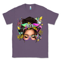 Lavender 90s messy bun Classic Tee - texasbilliewilder
