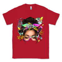 Red 90s messy bun Classic Tee - texasbilliewilder