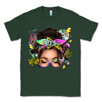 Sports Green 90s messy bun Classic Tee - texasbilliewilder