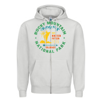 Dove Grey womens rocky mountain national park hiking travel souvenir novelty v n Zipper Hoodie - trangStudio