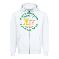 White womens rocky mountain national park hiking travel souvenir novelty v n Zipper Hoodie - trangStudio