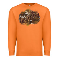 Carrot leopard cowhide glitter patches Premium Sweatshirt - Artiststas