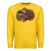 Lemon leopard cowhide glitter patches Premium Sweatshirt - Artiststas