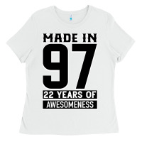 White Made In 97 22 Years Of Awesomeness Ladies Tee - Bettercallsaul