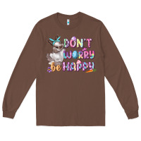 Chestnut Don't worry be happy Easter Long Sleeve Tee - CowGirlArtShop