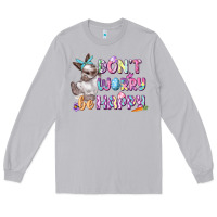 Moon Dust Don't worry be happy Easter Long Sleeve Tee - CowGirlArtShop