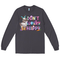 Smoke Don't worry be happy Easter Long Sleeve Tee - CowGirlArtShop