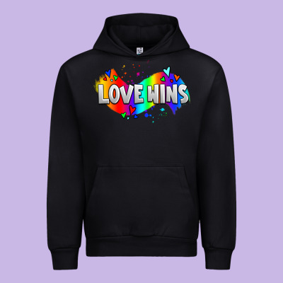 Love Wins Pride Lgbtq Urban Hoodie Designed By Adodesignshop
