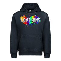 Navy love wins pride lgbtq Urban Hoodie - AdoDesignShop