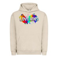 Pigment French Oak love wins pride lgbtq Urban Hoodie - AdoDesignShop