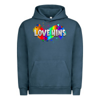 Pigment Midnight Navy love wins pride lgbtq Urban Hoodie - AdoDesignShop