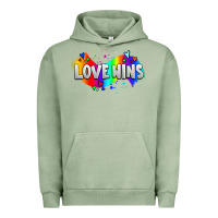 Pigment Oil Green love wins pride lgbtq Urban Hoodie - AdoDesignShop